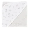 Cape De Bain Bouclette De Coton Biologique Imprimée Animaux Imagine CARRE BLANC : Comparateur, Avis, Prix