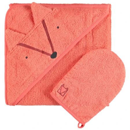 Cape De Bain Et Gant De Toilette Ethnic Animals PREMAMAN : Comparateur, Avis, Prix – Image 2